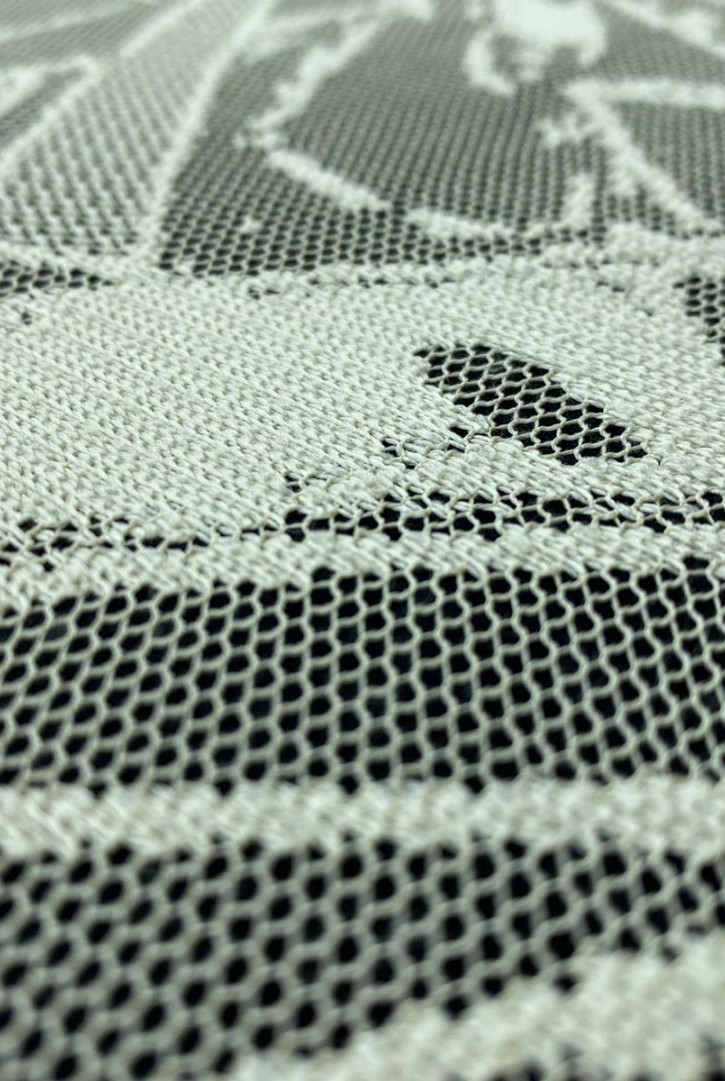 Krem Polyester Dantel