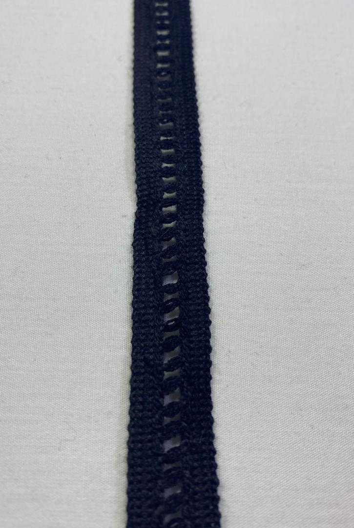 Siyah Kopanakili Pamuk Dantel Bant