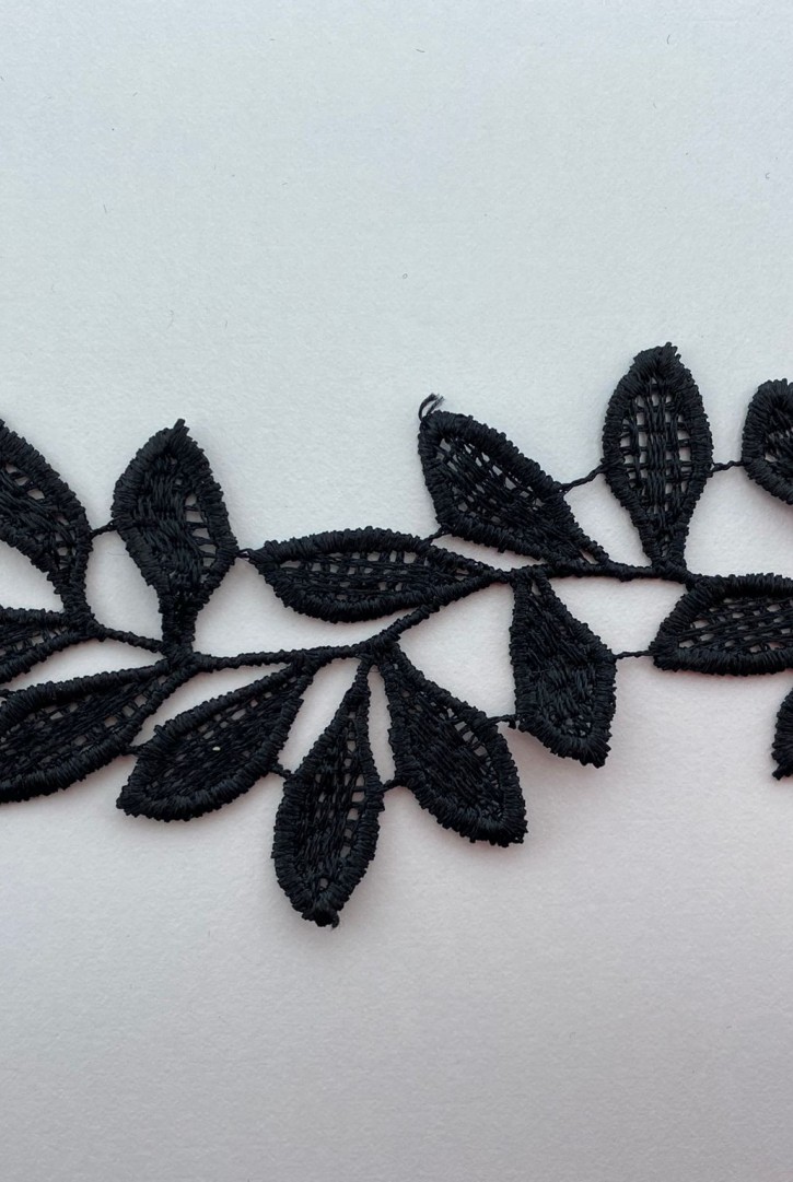 4932 BRODE/YERLİ/BANT/PARLAK POLYESTER/SİYAH/5,5 CM