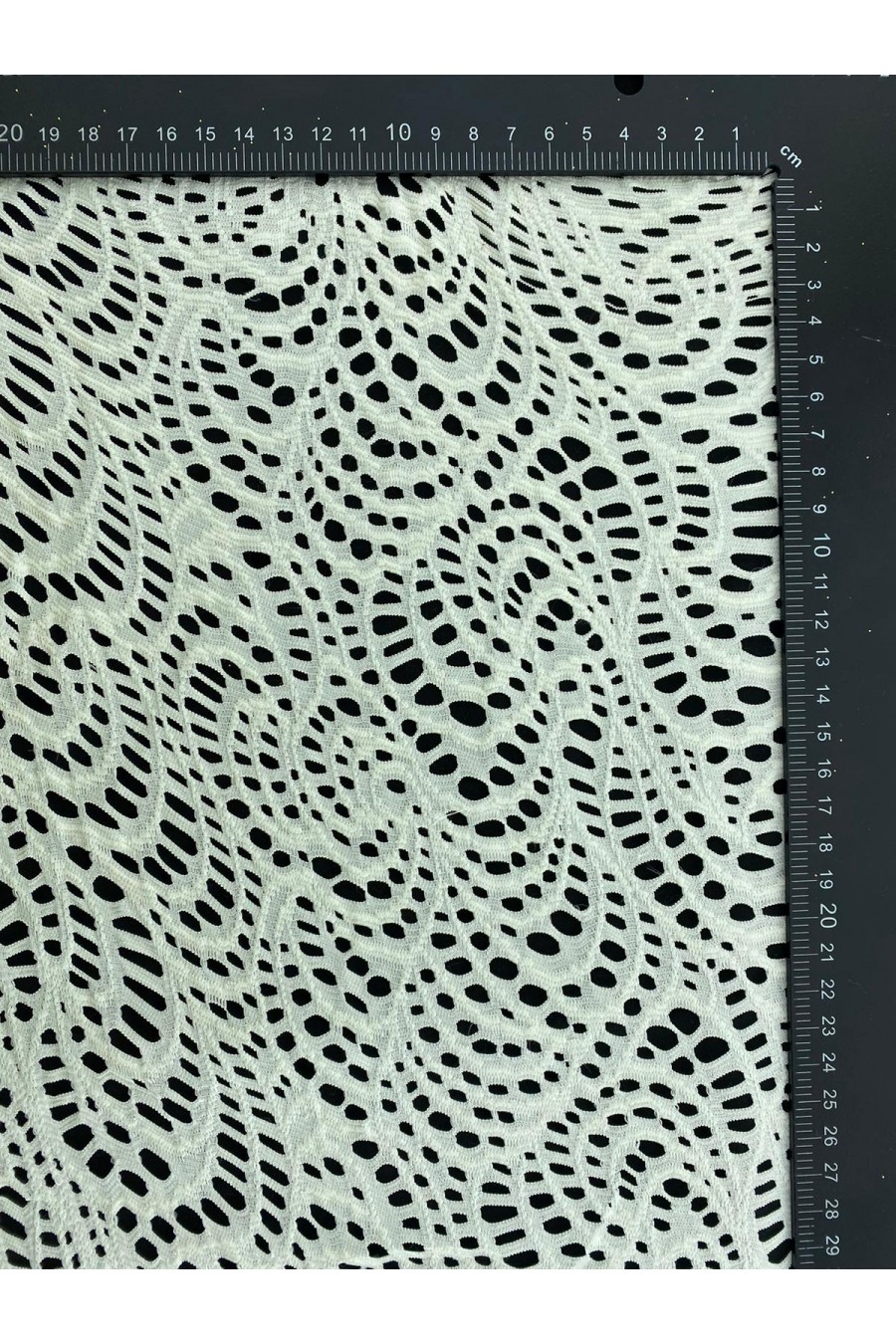 14280-KG 160 cm Bej Likralı Polyester Dantel