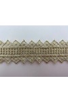 Gold Lurex Güpür Brode Bant, 4 cm, Yerli