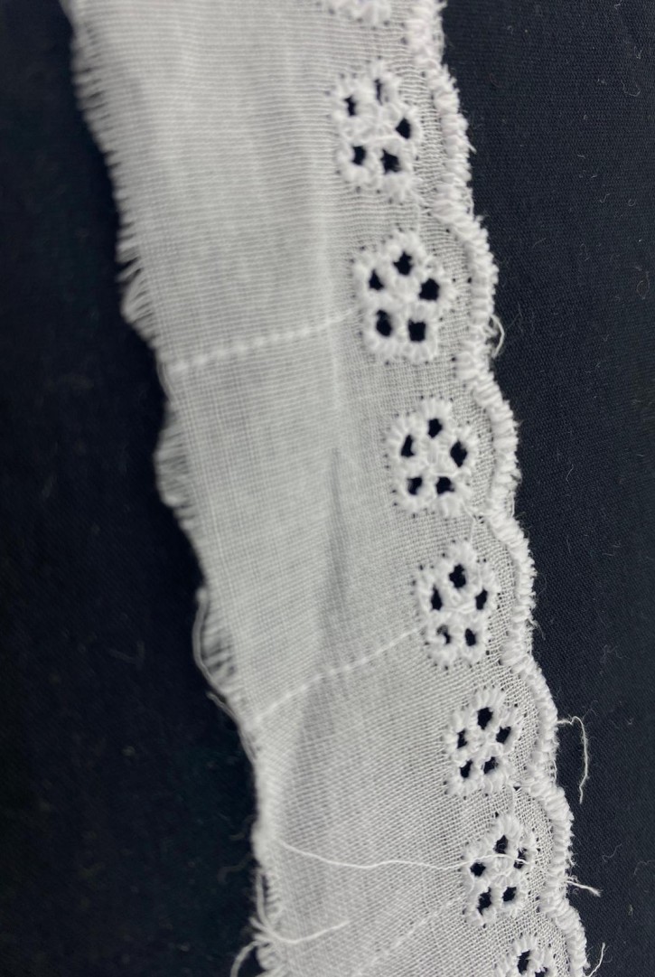 Optik Beyaz Mat Polyester Vual Brode Bant