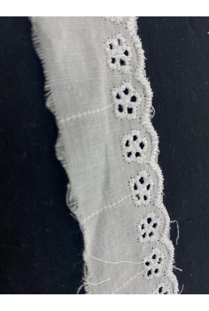 Optik Beyaz Mat Polyester Vual Brode Bant