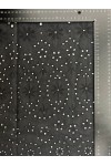 19372-METRE 19372 BRODE/İTHAL/LEZ/VUAL/PAMUK POLYESTER/BOHRERLİ/BLACK/135 CM