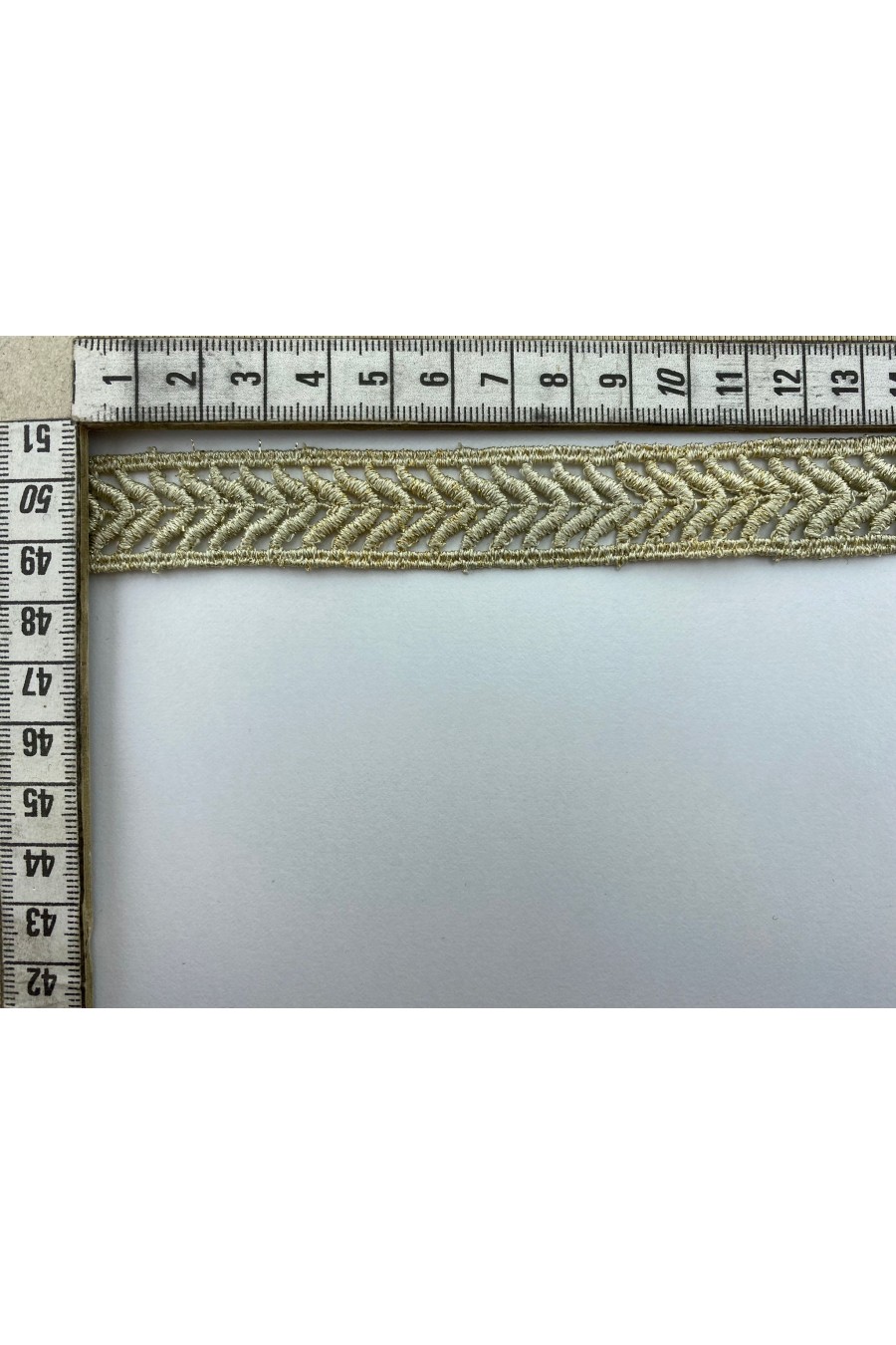 Gold Lurex Brode Bant 2 cm
