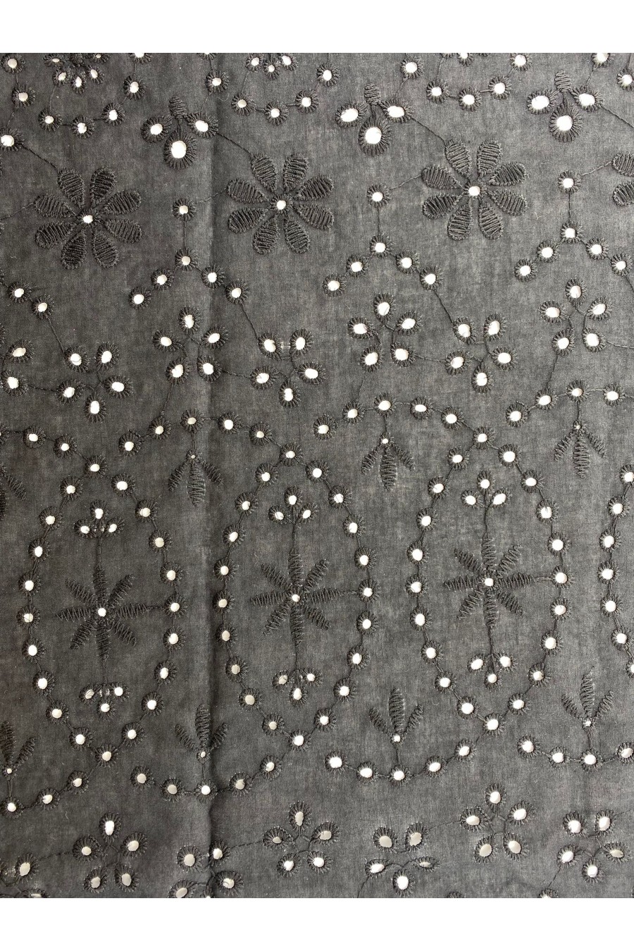19372-METRE 19372 BRODE/İTHAL/LEZ/VUAL/PAMUK POLYESTER/BOHRERLİ/BLACK/135 CM