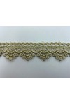 Gold Simli Mat Polyester Güpür Bant, 2.5 cm