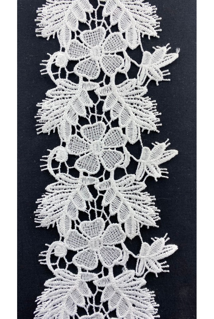 11 cm Ham Mat Polyester Güpür Brode Bant