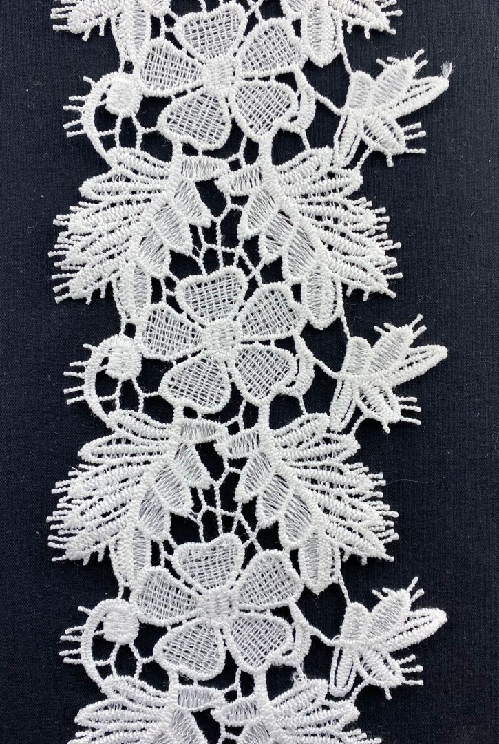 11 cm Ham Mat Polyester Güpür Brode Bant