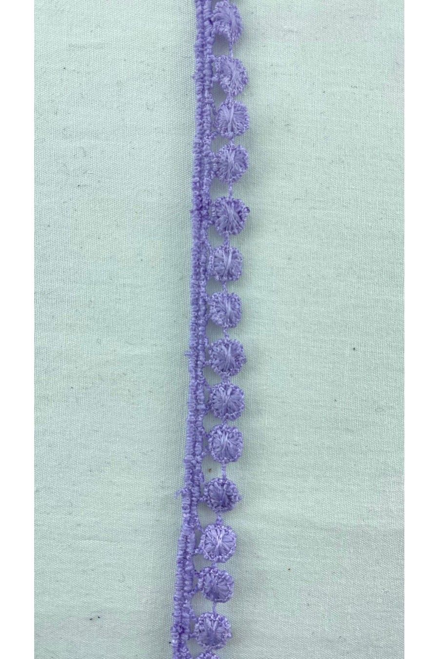 Lila Renkli Güpür Brode Bant