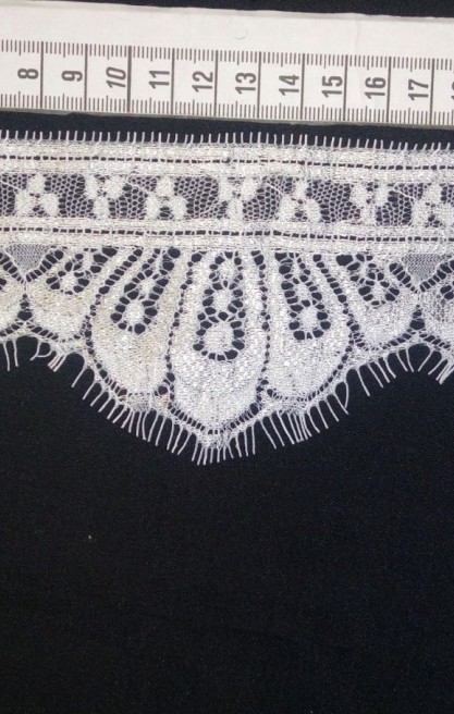 Ham Renk Sakallı İthal Naylon Bant Dantel