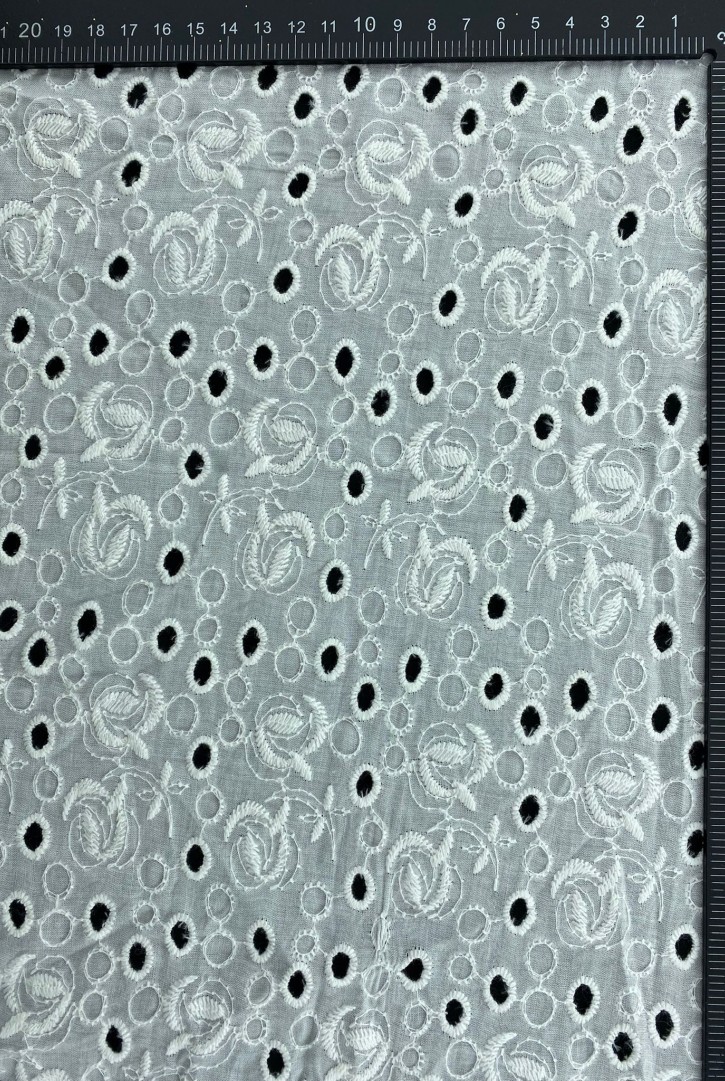 Kasarlı Bohrelli Pamuk Vual Brode - Yerli, 130 cm (11639)