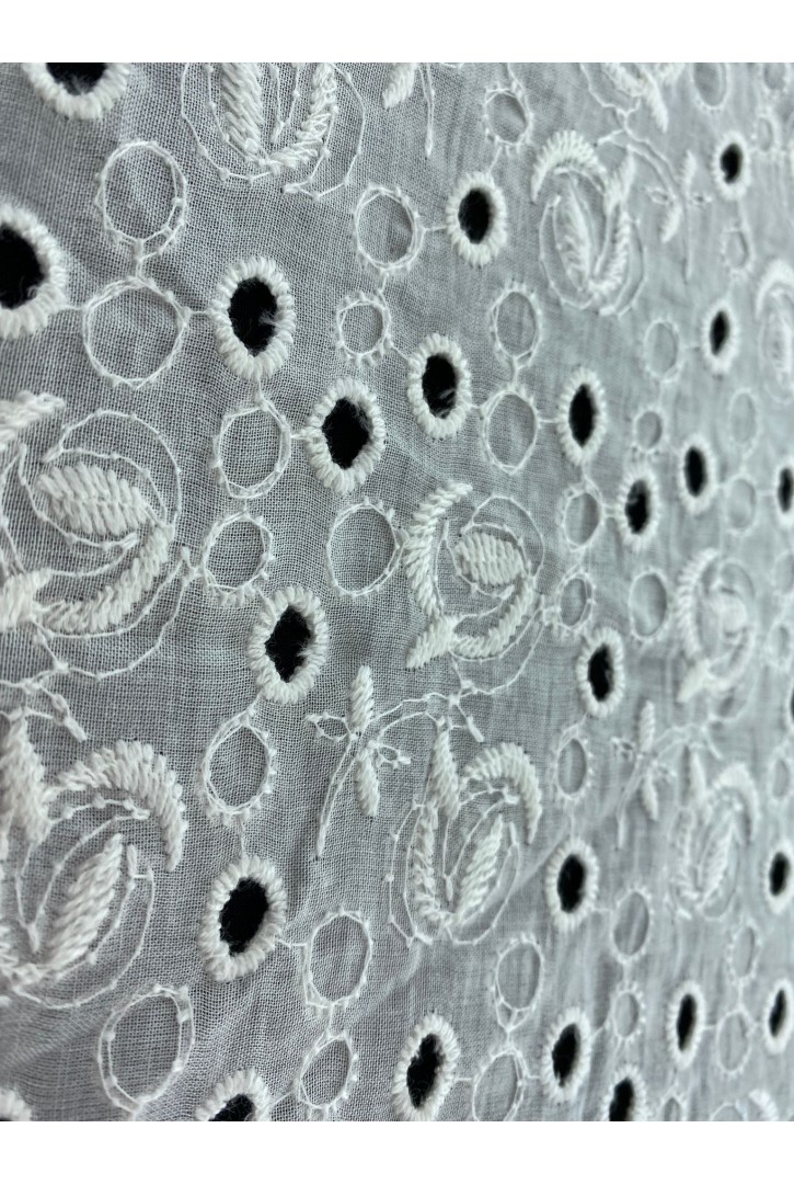 Kasarlı Bohrelli Pamuk Vual Brode - Yerli, 130 cm (11639)