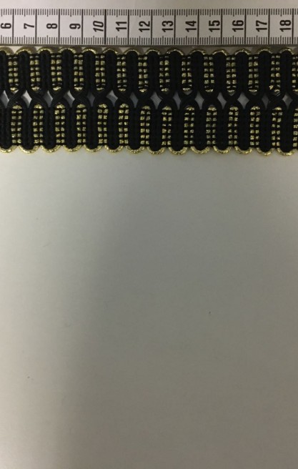 6940 ŞERİT/YERLİ/ÖRGÜLÜ/POLYESTER/SİYAH