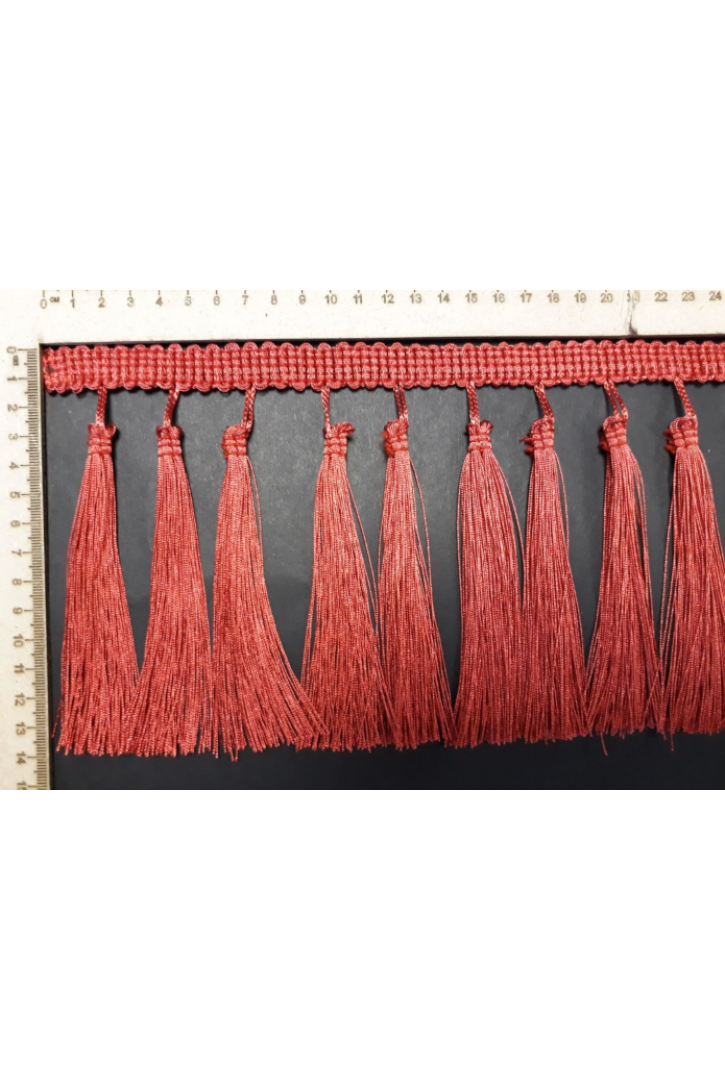 6933 SAÇAK/PÜSKÜLLÜ/POLYESTER/SİYAH/12 CM