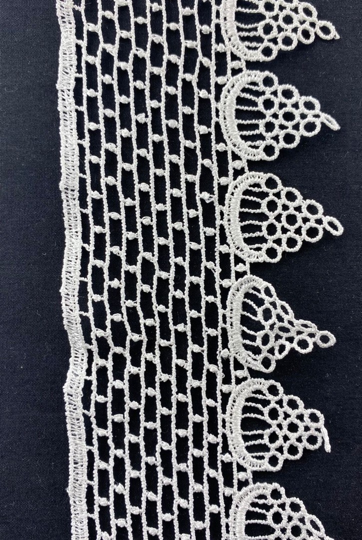 7 cm Parlak Ham Polyester Yerli Brode Bant