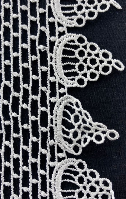 7 cm Parlak Ham Polyester Yerli Brode Bant