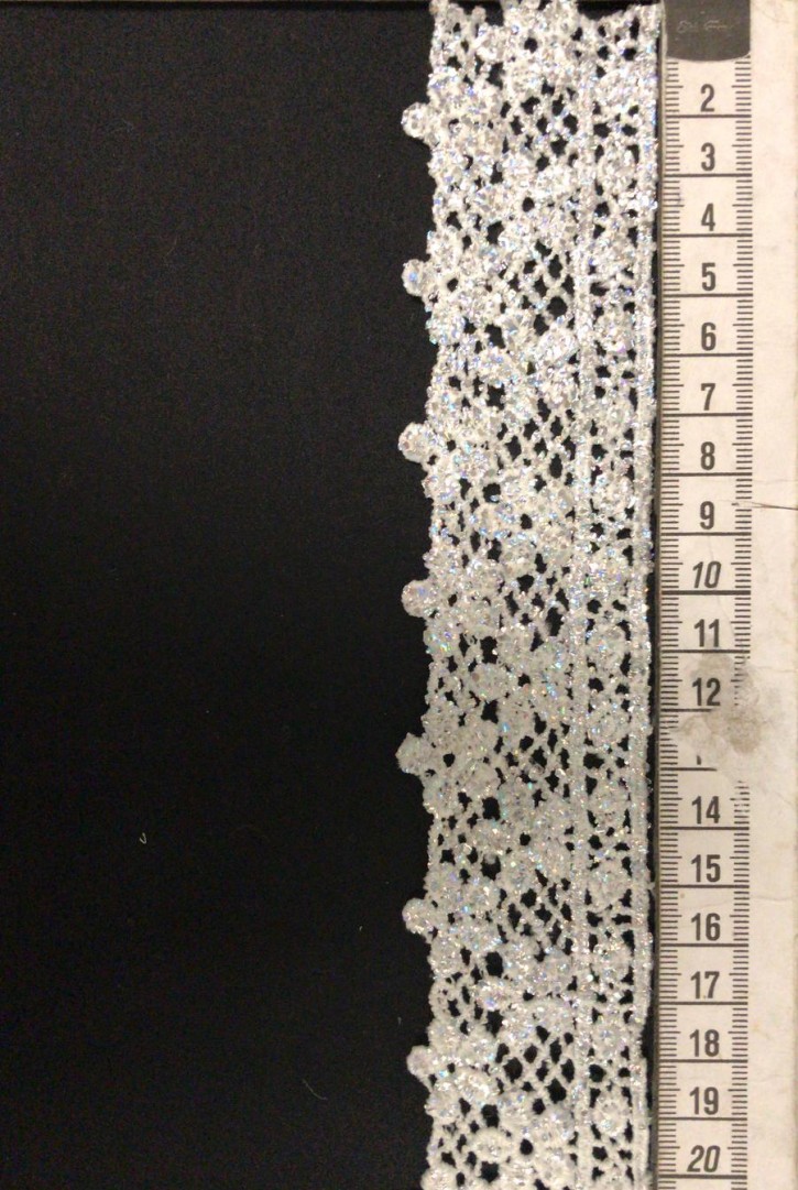 4,5 cm Hologram Etkili Ham Brode Bant, Yerli Polyester