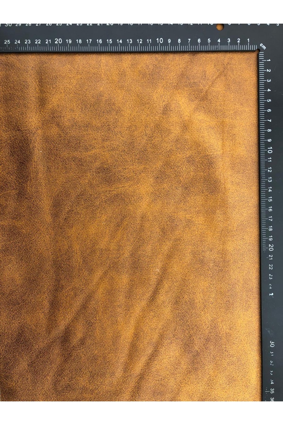 Taba Deri ve Krem Kürk Yerli Kumaş - 150 cm