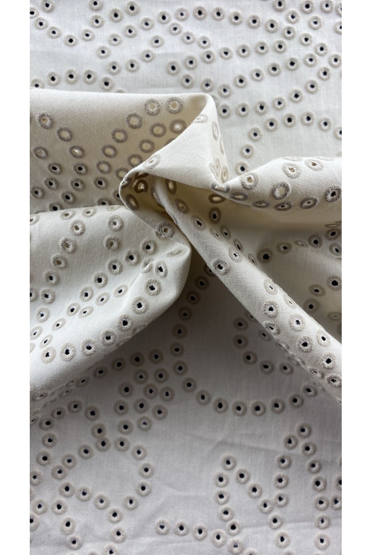 22376 KUMAŞ/YERLİ/LEZ/PAMUK/YAKMA/KREM/150 CM