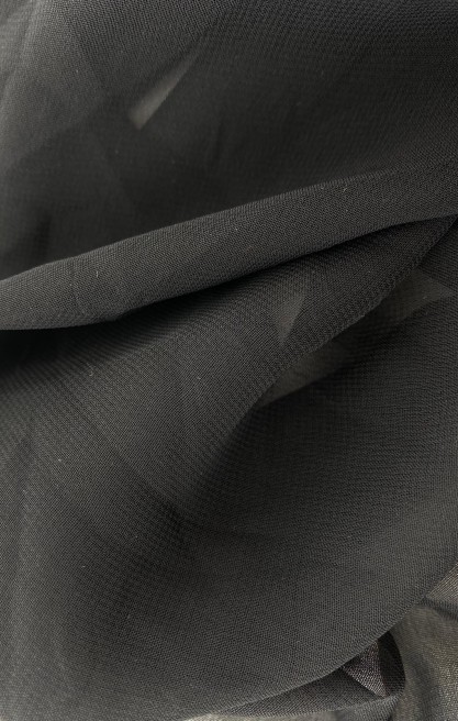 5824 ŞİFON/YERLİ/LEZ/DÜZ/POLYESTER/SİYAH