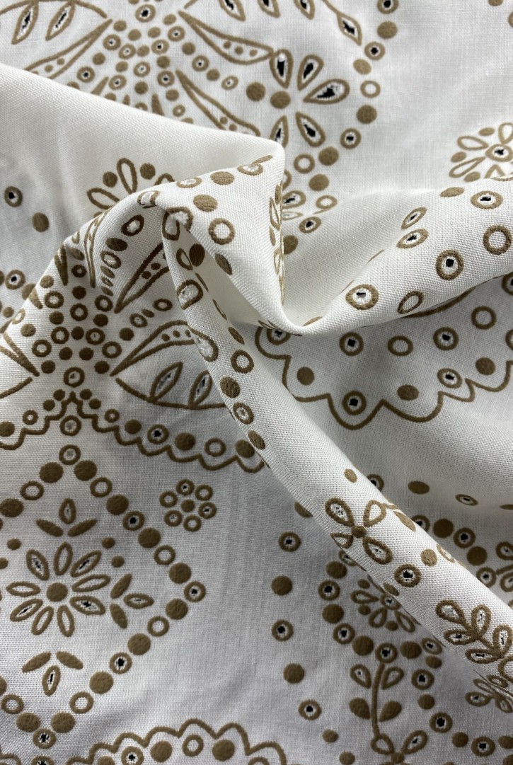 22377 KUMAŞ/YERLİ/LEZ/VİSKON/YAKMA/KREM/148 CM