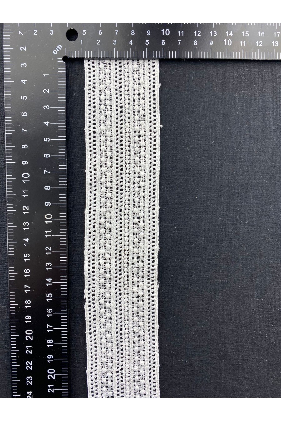 15443-METRE 6 cm Ham Güpür Brode Bant