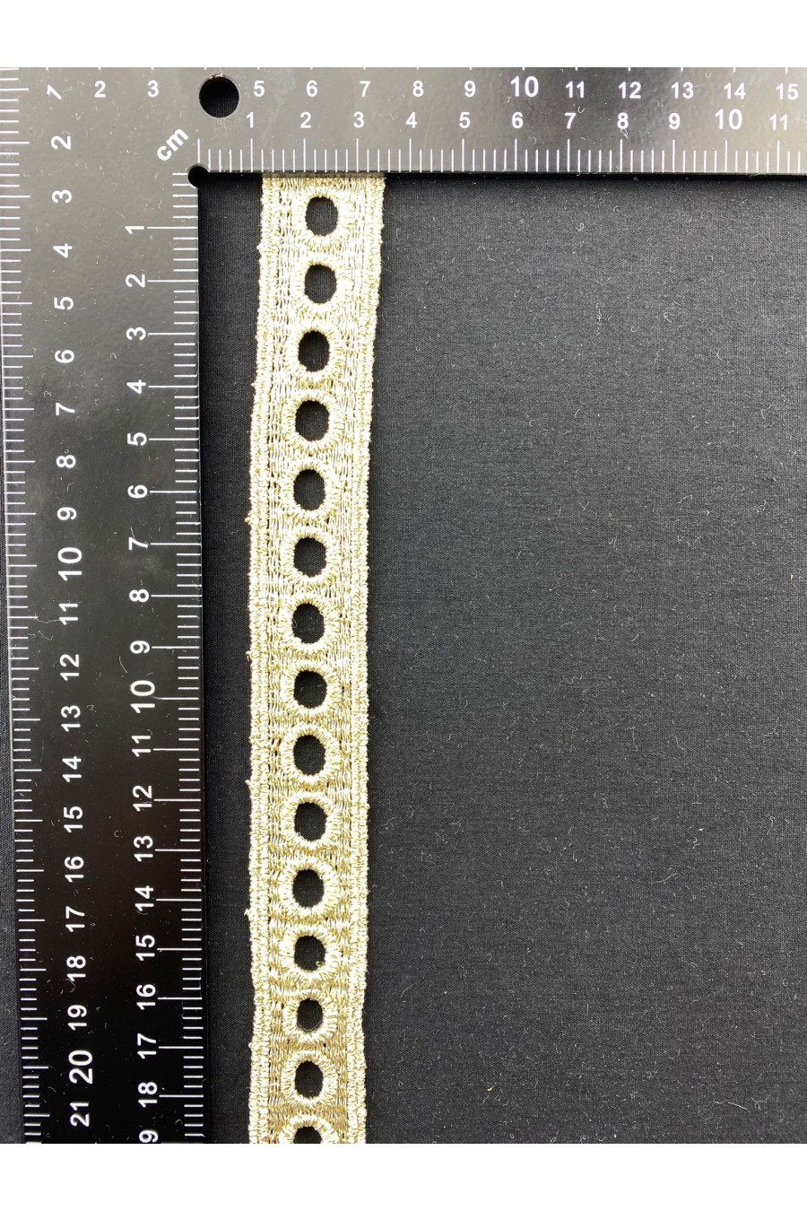 Gold Simli Mat Polyester Güpür Bant, Yerli