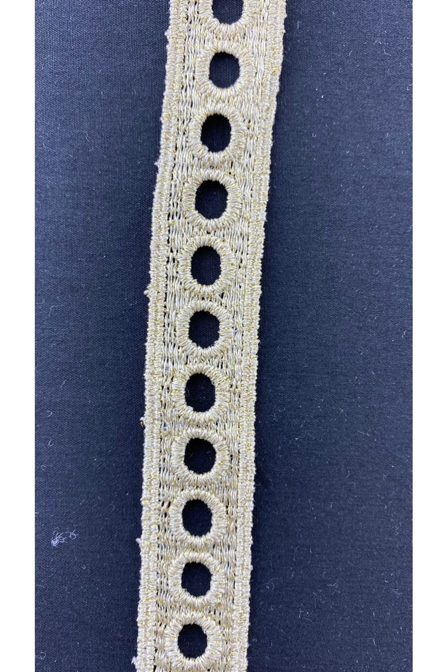 Gold Simli Mat Polyester Güpür Bant, Yerli