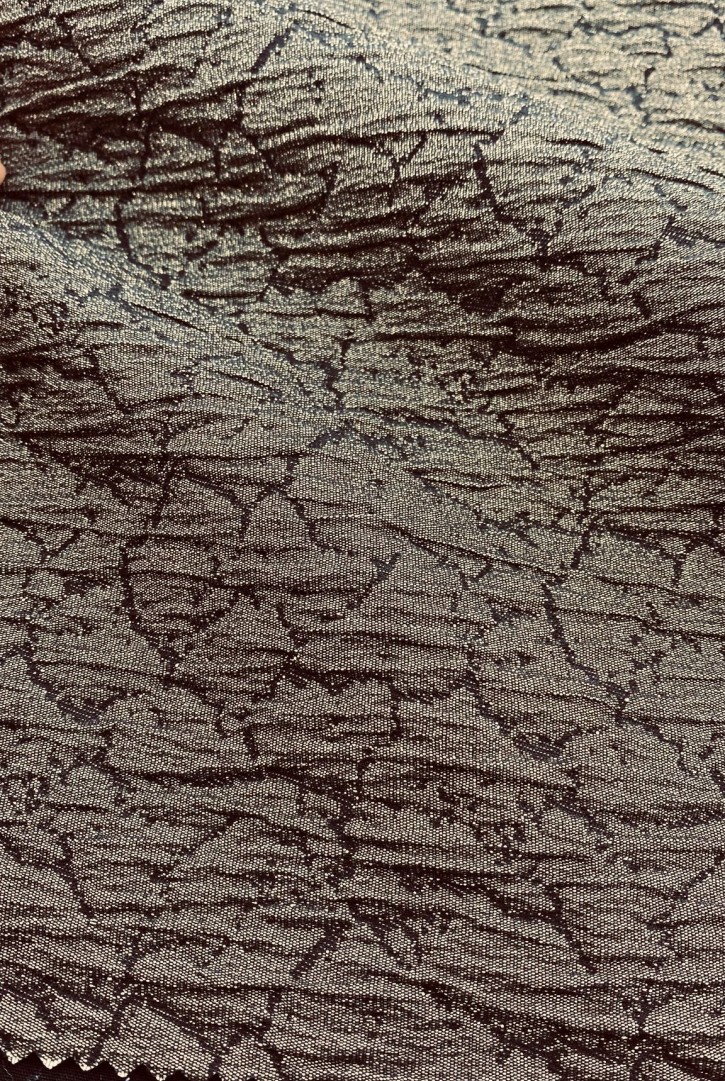 22189 KUMAŞ/YERLİ/LEZ/POLYESTER/METALİC/SİYAH-BAKIR/130 CM