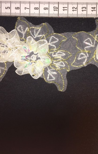 Beyaz Süzeneli Pullu İthal Şerit Bant