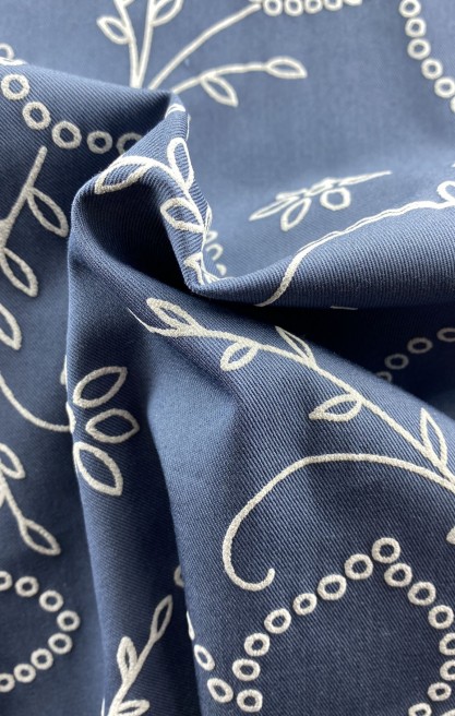 22383 KUMAŞ/YERLİ/LEZ/PAMUK/POLYESTER/MAVİ/140 CM