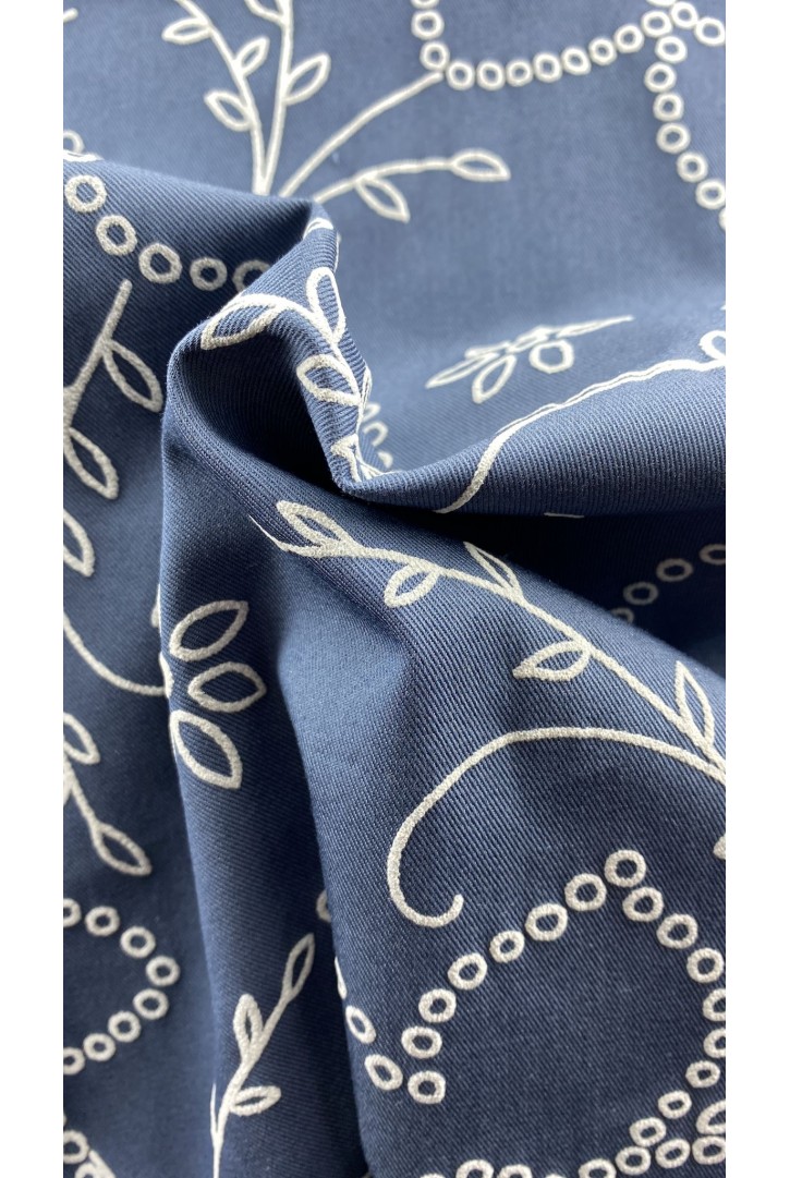 22383 KUMAŞ/YERLİ/LEZ/PAMUK/POLYESTER/MAVİ/140 CM