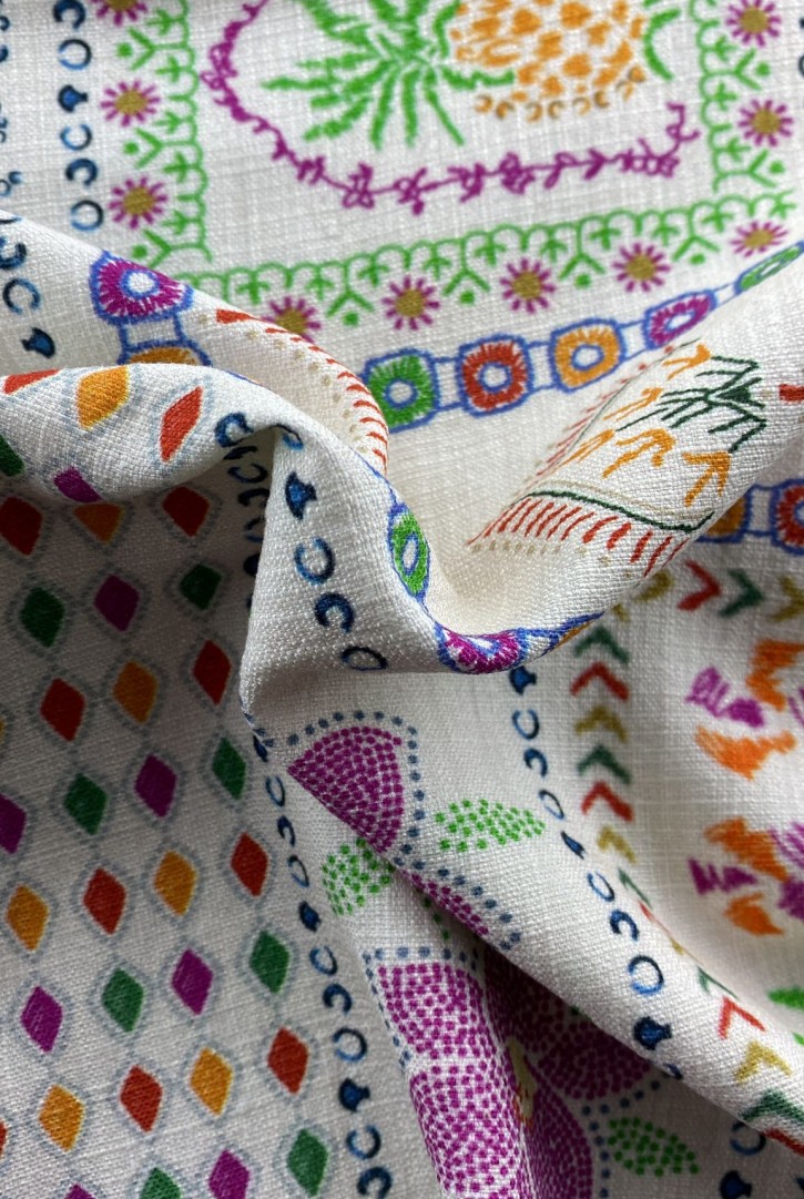 22387 KUMAŞ/YERLİ/LEZ/PAMUK/VİSKON/BEYAZ/150 CM