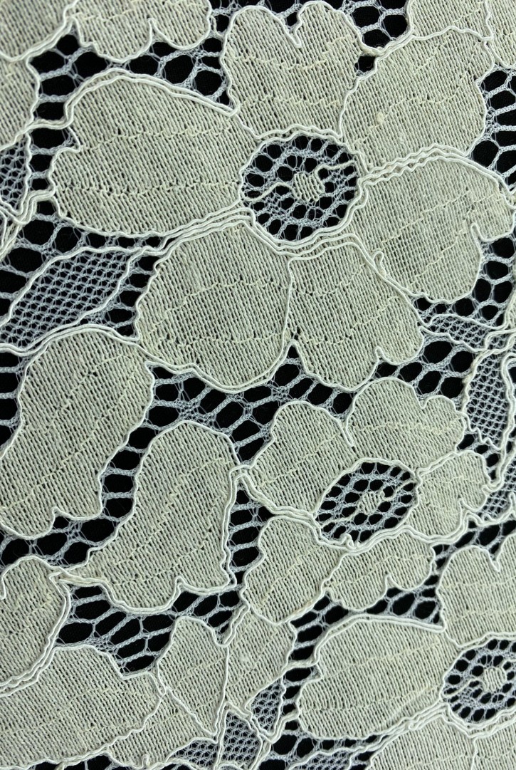 Fikslenmiş Pamuk Naylon Dantel