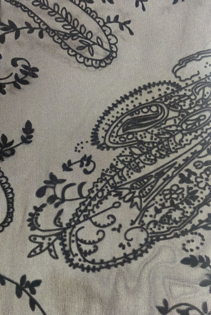 22945 DANTEL/YERLİ/LEZ/POLYESTER LİKRALI/KAHVE/150 CM