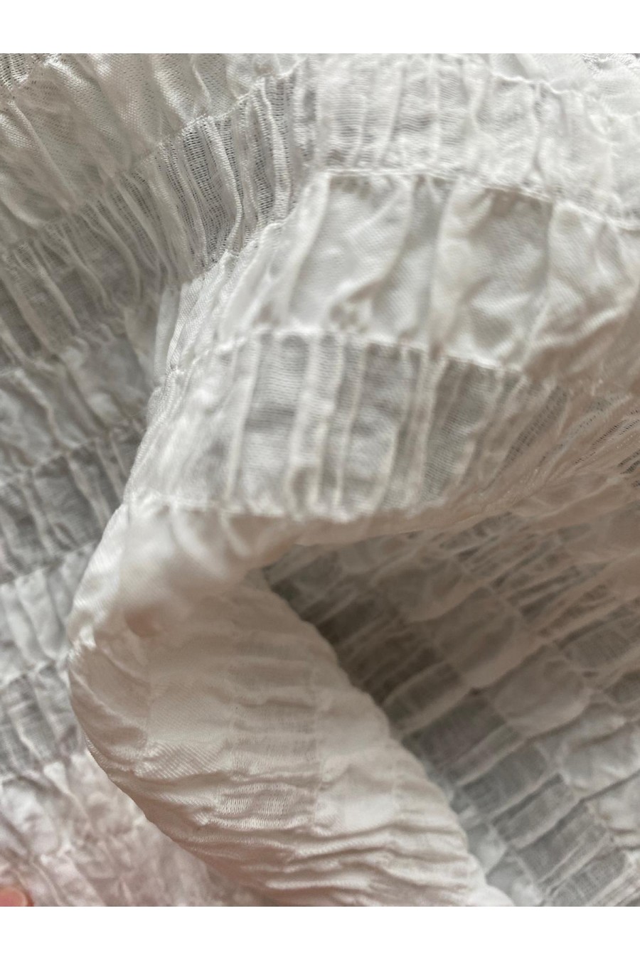 22345 KUMAŞ/YERLİ/LEZ/PAMUK/VİSKON/BEYAZ/120 CM