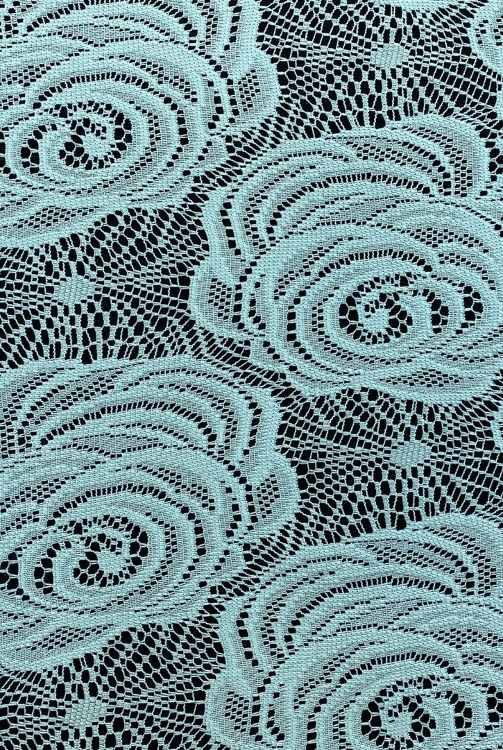 Mint Renk Polyester Dantel