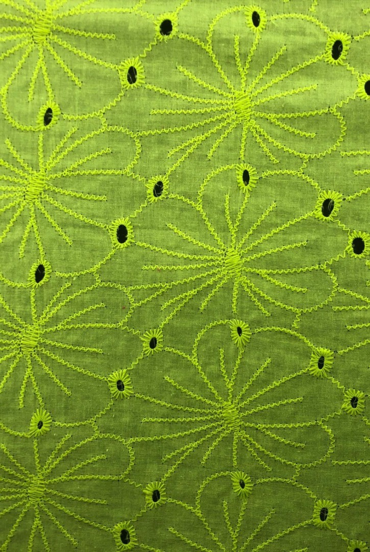 Siirt Green Pamuk Polyester Bohrer Brode