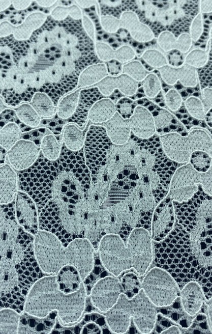 Kordlu Fikseli Naylon Likralı Dantel