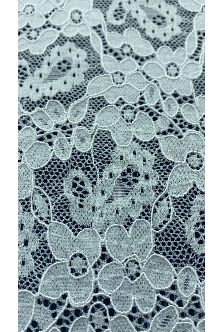 Kordlu Fikseli Naylon Likralı Dantel