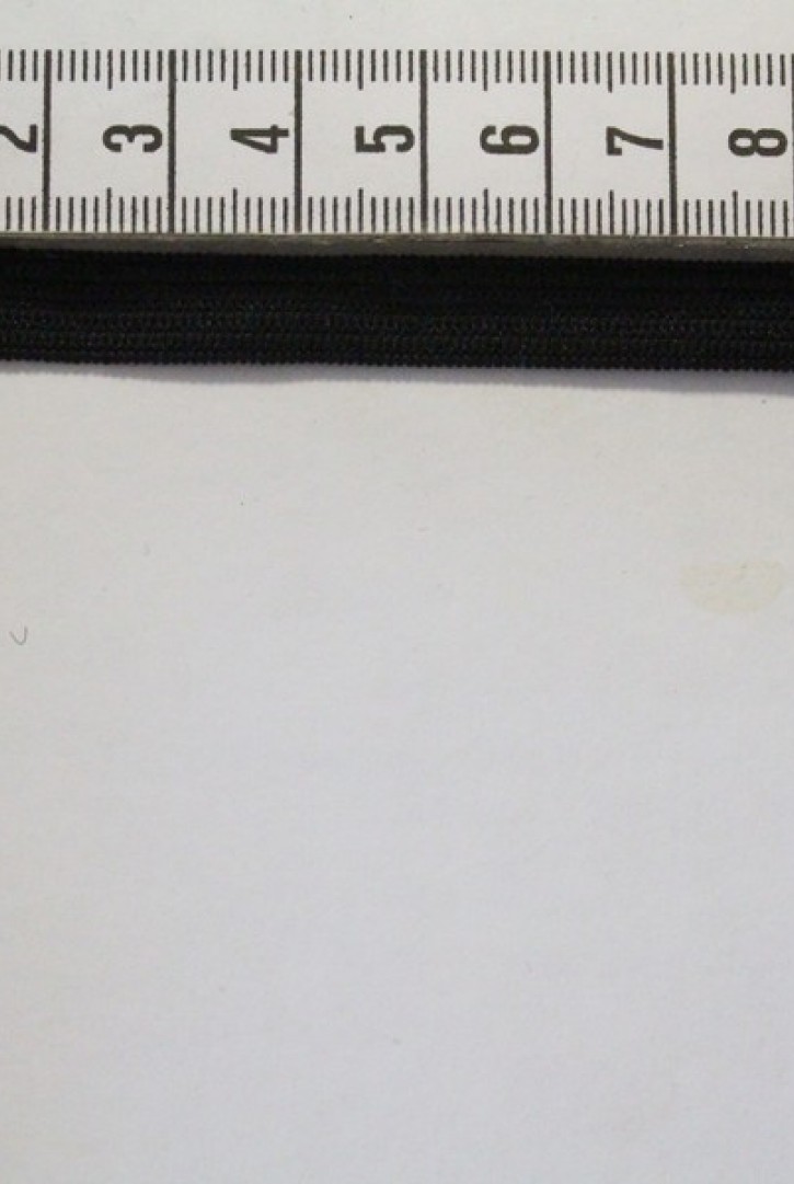 1 cm Siyah Dar Dokuma Lastik Şerit