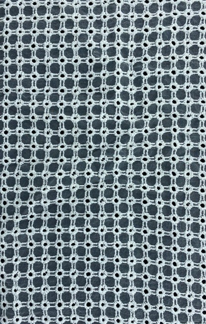 Organze Üzeri Yerli Brode, Polyester, Kasar, 130 cm