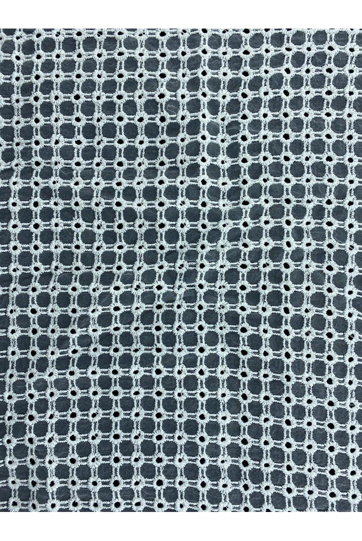 Organze Üzeri Yerli Brode, Polyester, Kasar, 130 cm