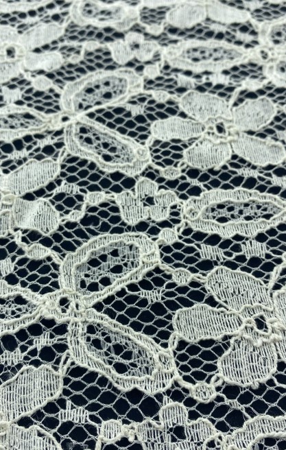 4227 DANTEL/İTHAL/LEZ/PAMUK NAYLON/EKRU/150 CM