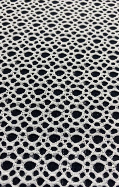 Optik Beyaz Naylon Likralı Dantel