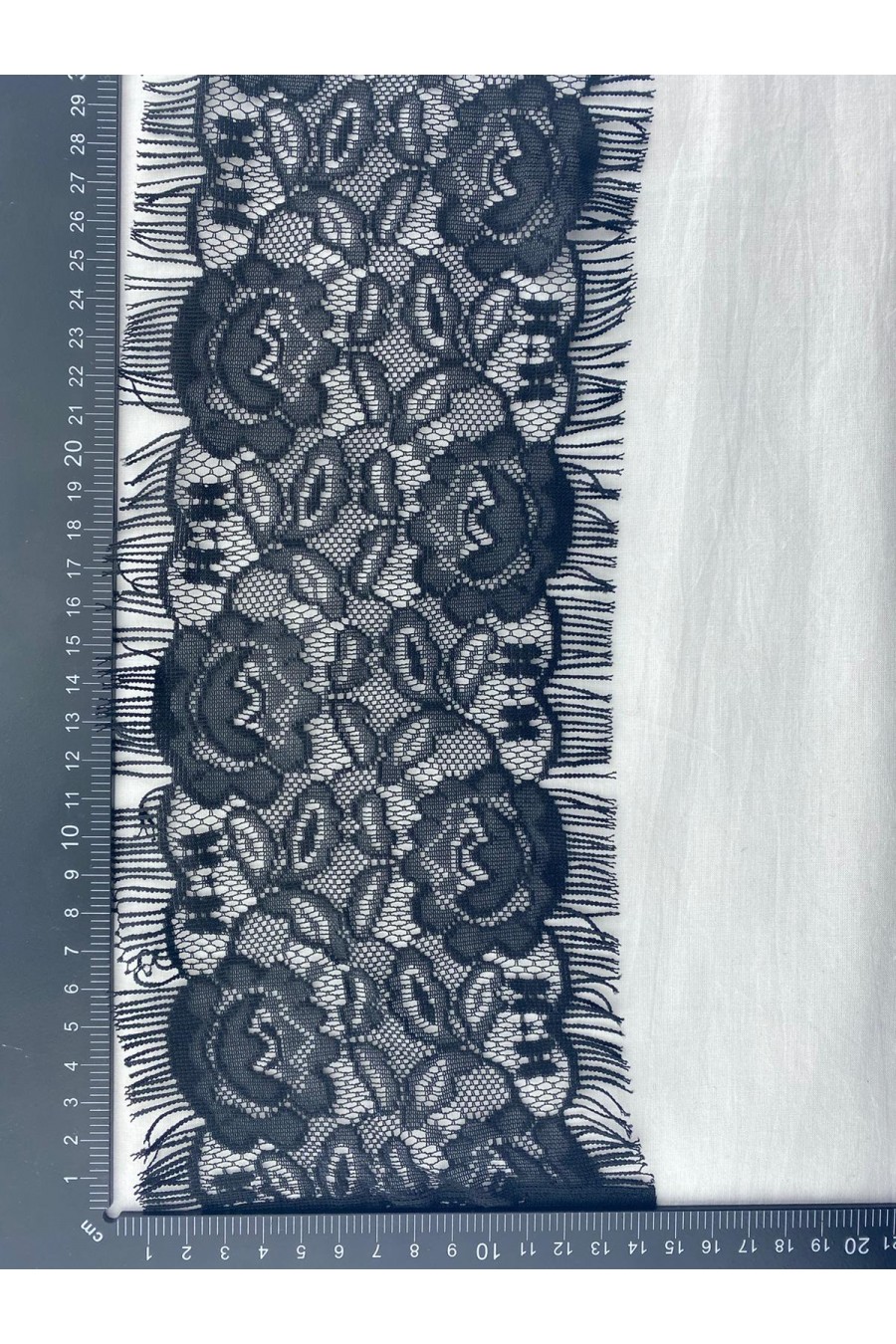 5086 DANTEL/YERLİ/BANT/MİKRO POLYESTER/SAKALLI/SİYAH