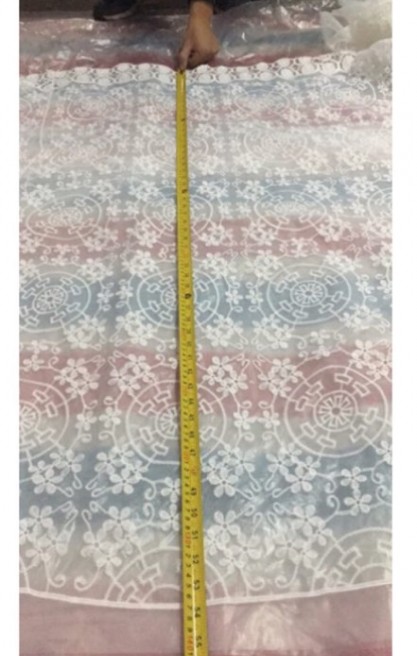 7410/BRODE/LEZ/MAT POLYESTER/ORGANZE ÜZERİ/İTHAL/HAM