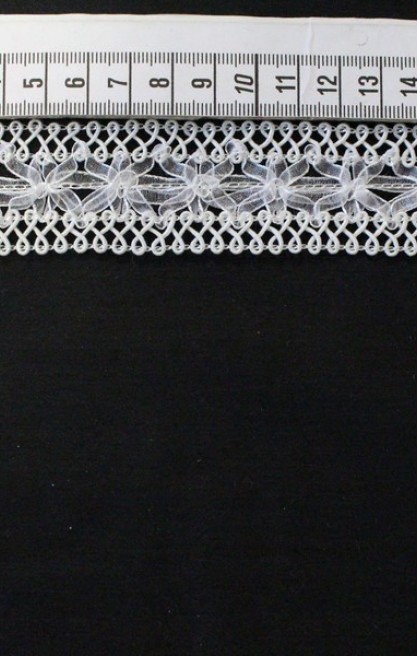 Beyaz Polyester Brode Bant