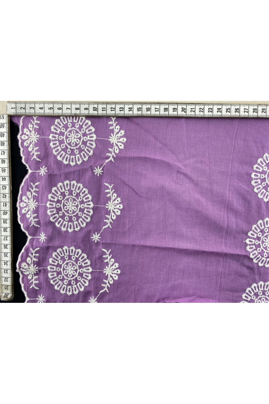 Lila Zemin Pamuk İplikli Vual Brode